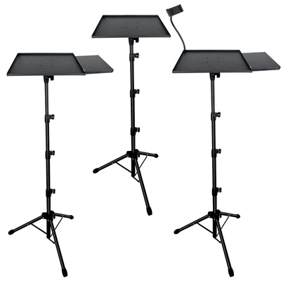 Cross border wholesale Projector Bracket to ground fold Tray Metal Liftable Sound Card Tray Tripod Bracket