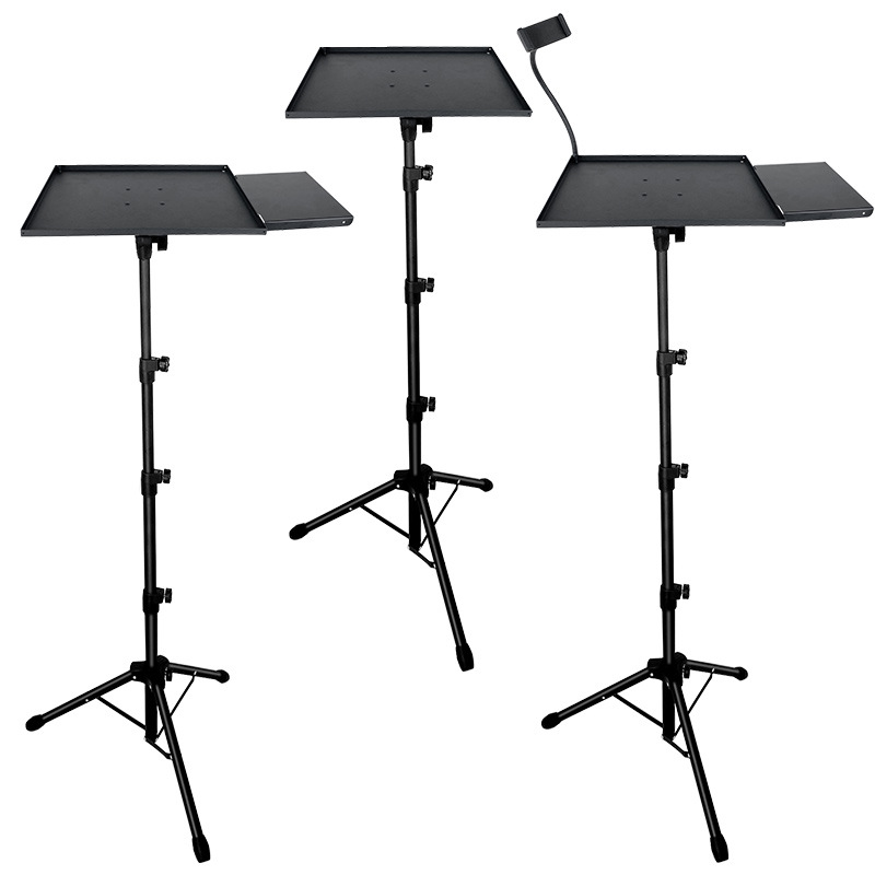 Cross border wholesale Projector Bracket to ground fold Tray Metal Liftable Sound Card Tray Tripod Bracket