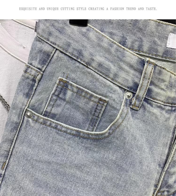 Men's Clothing Men's Retro Stretchy Denim Shorts Trendy Summer Style Five Point Pants For Formal & Casual For Mental_mkmklike.com