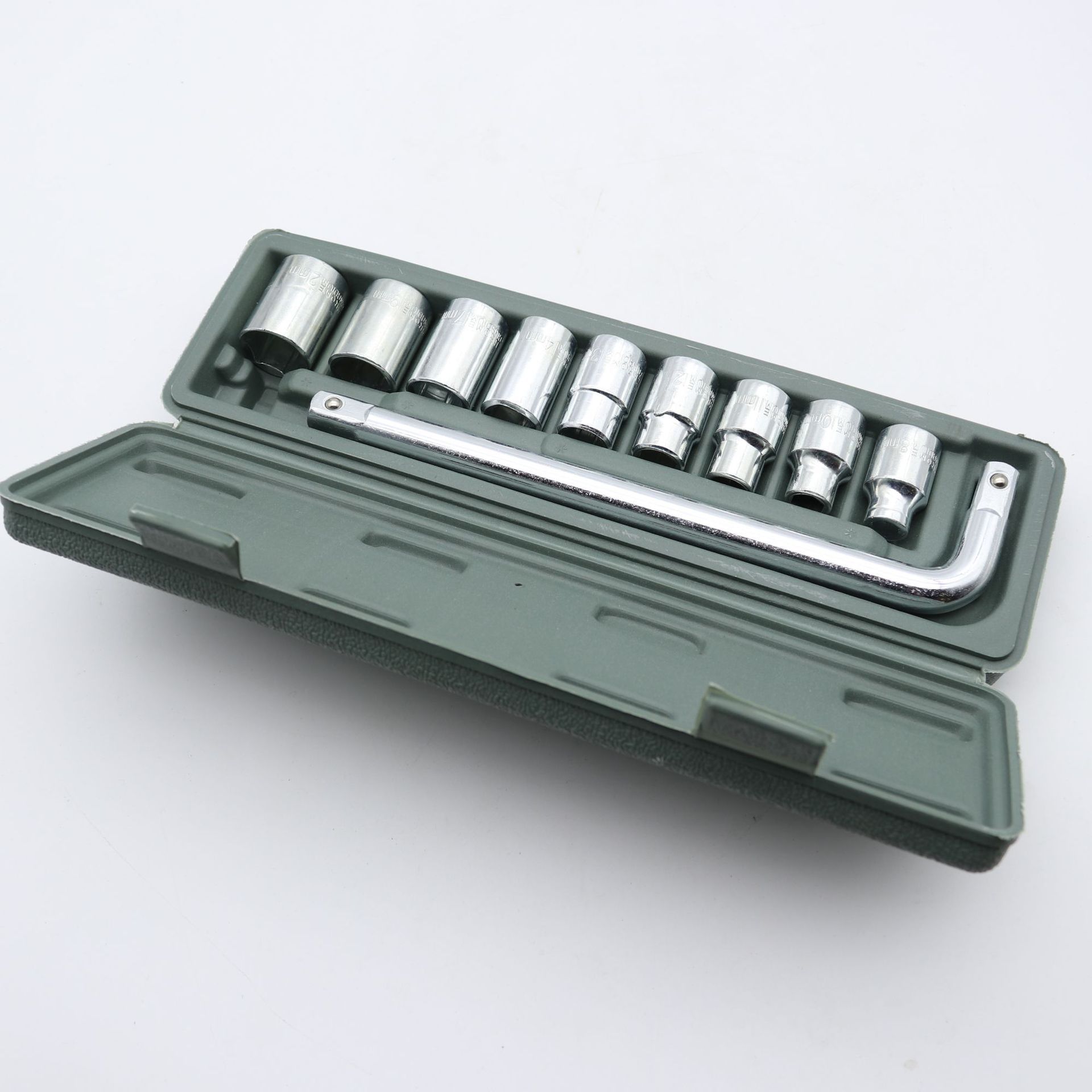 10件套套筒套装机械修理汽车修配工具1/2家用组合五金汽修套装组