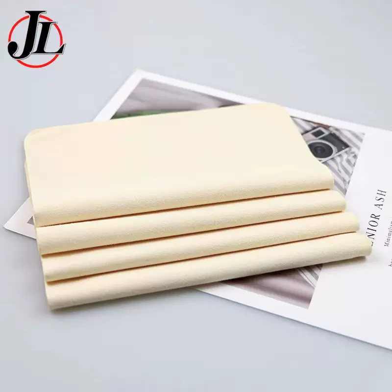 制定米色鹿皮绒眼镜布擦拭布不掉毛高端钢琴布清洁布