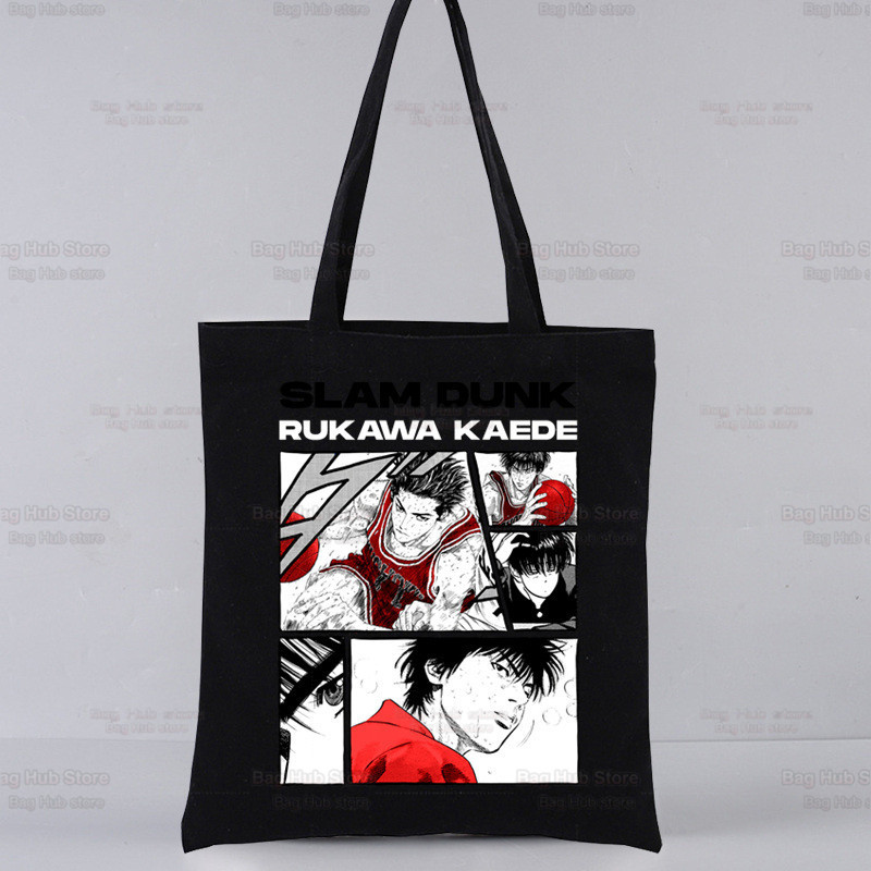 Slam Dunk 灌篮高手印花帆布袋单肩包折叠袋手提袋购物袋跨境外贸