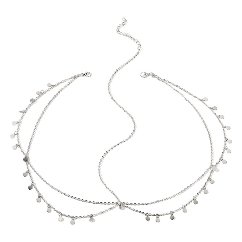 European and American Foreign trade new fashion wafer tassel exotic headdress chain bohemian multi-layer head chain