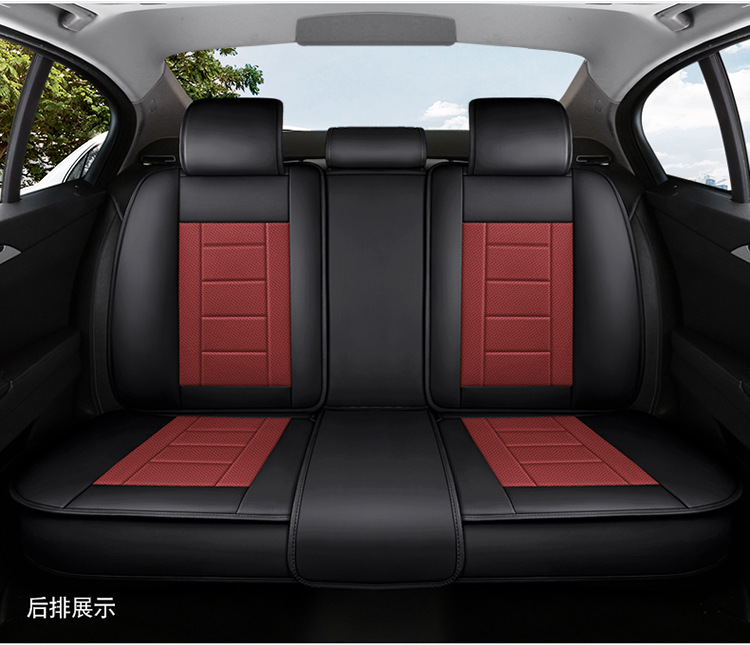 New Full-Leather Car Seat Cushion, Universal for All Seasons, Fully Enclosed Car Seat Cushion, Ventilated and Breathable, Full-Leather One-Piece Seat Cover