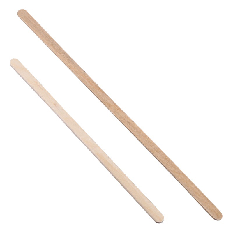 Thickened independent packaging disposable coffee stirring rod wooden art blender cocktail stick single pack wholesale