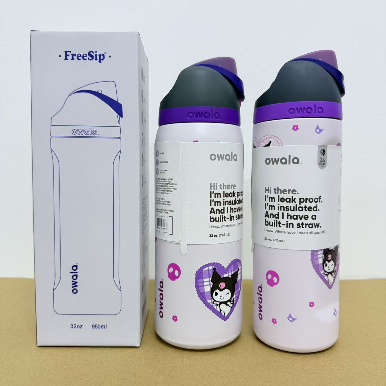 Owala en stock de gran capacidad portátil hervidor de agua al aire libre para hombres tazas de agua caliente de moda para mujeres tazas de fruta deportivas al por mayor