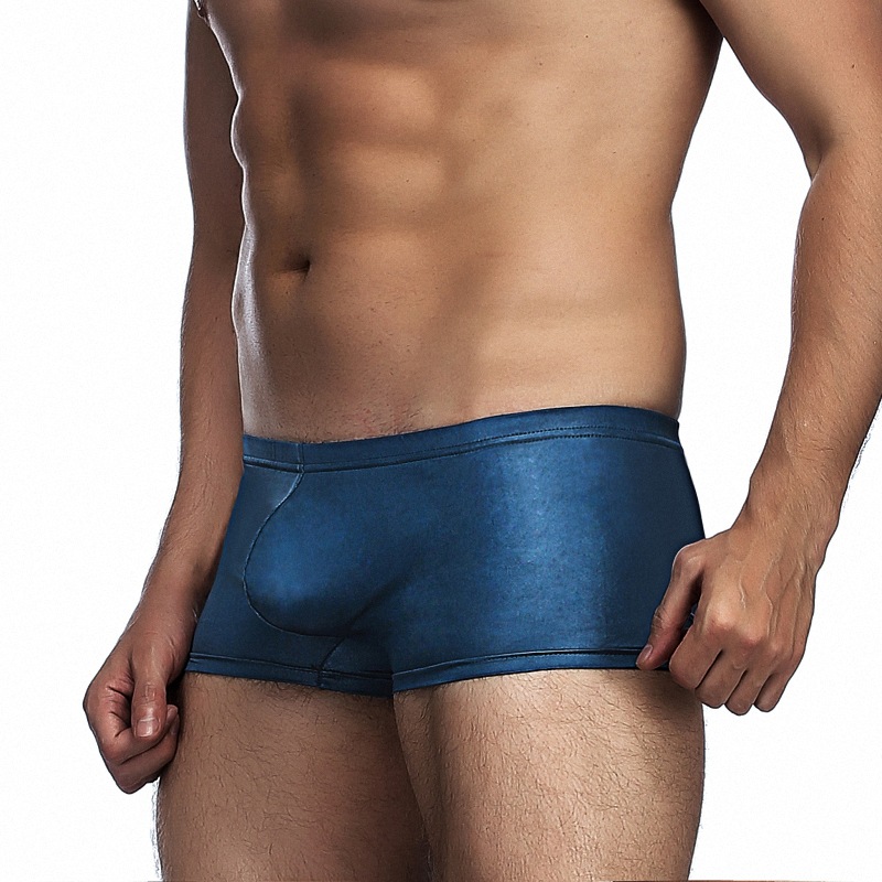 Europa y América del Comercio Exterior de los hombres sexy ropa interior sexy de charol Delgado boxeadores AliExpress eBay entrega de una sola pieza 006