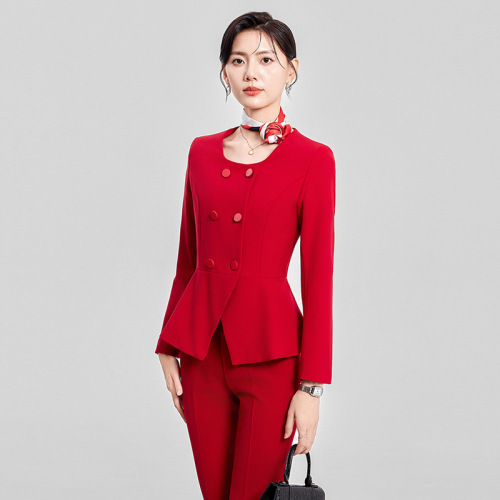 Women's Long Sleeve Professional Suit Set Western Dress Pants 2024 New Women's Business Suit Workwear Set Wholesale 2066