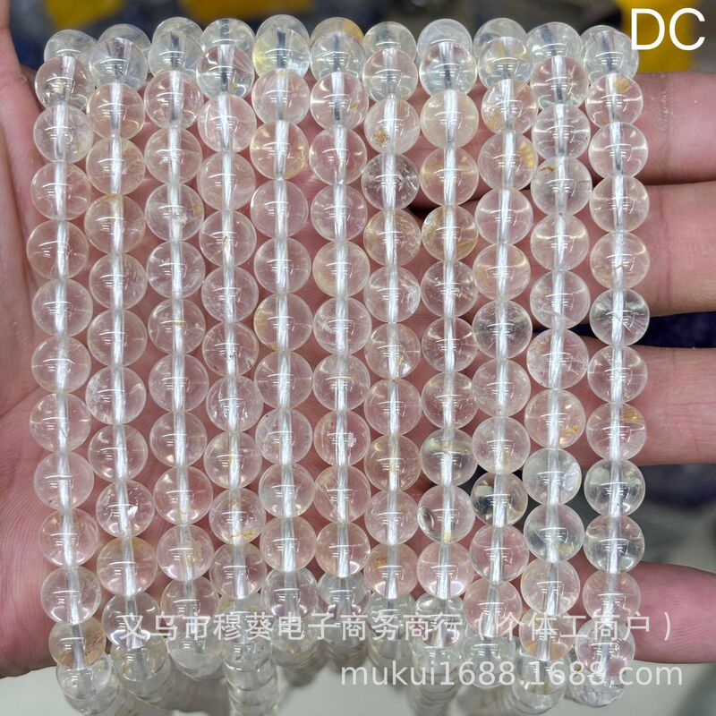 高品質のナチュラルホワイトクリスタルラウンドビーズルースビーズ DIY ブレスレットネックレスジュエリーアクセサリー半完成ビーズ卸売|undefined