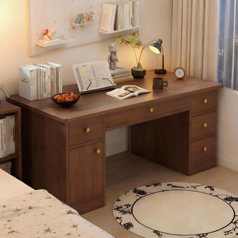 Computer Desk, Simple Desktop Desk, Home Bedroom Student Study Desk with Drawer, Rental House Office Desk Computer Desk, Simple Desktop Desk, Home Bedroom Student Study Desk with Drawer, Rental House Office Desk