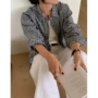 韩国品质宽松格子衬衫
