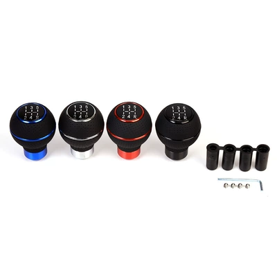 Cross-border hot sale suitable for car modification 5-speed shift handball gear lever gear handle head gear handle ball accessories