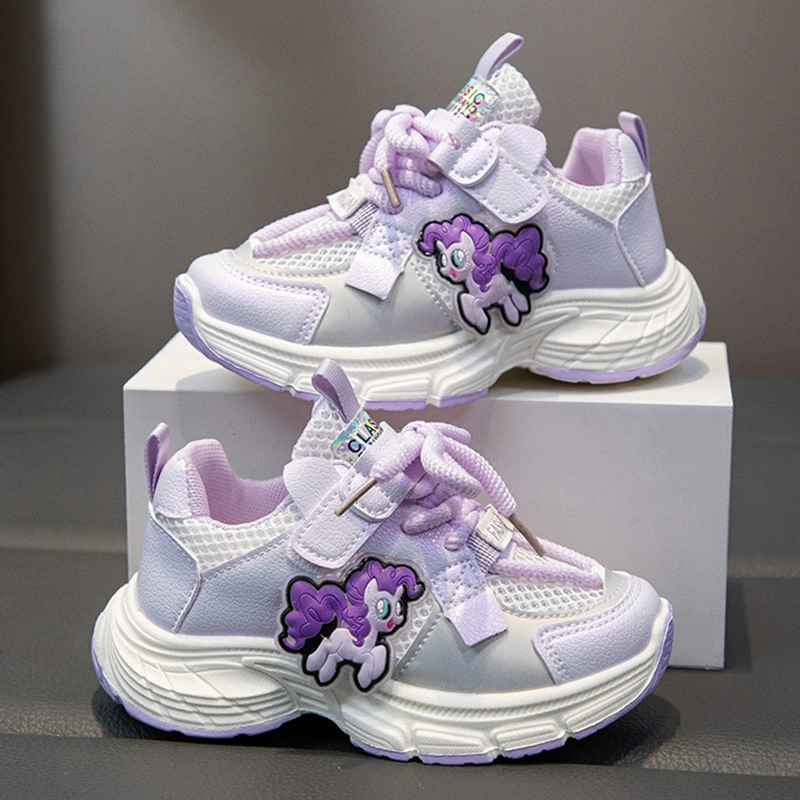 Детская сетчатая обувь дышащая детская спортивная обувь летняя новая девушка папочка обувь мультяшная детская беговая обувь на мягкой подошве