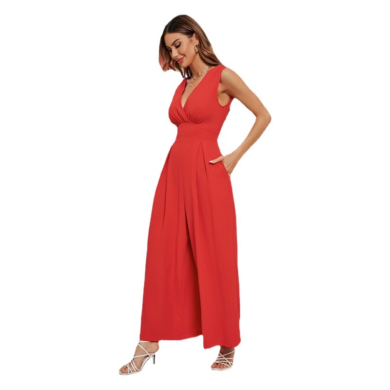 Mono sin mangas elegante y ceñido a la cintura para mujer, estilo europeo y americano, ideal para el verano 2026, de Amazon, para selfies y moda femenina.