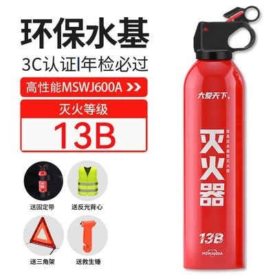 Vehicle fire extinguisher | can extinguish electric car supplies - daai-tianxia-fire-extinguisher-600ml-comes-with-a-four-piece-set