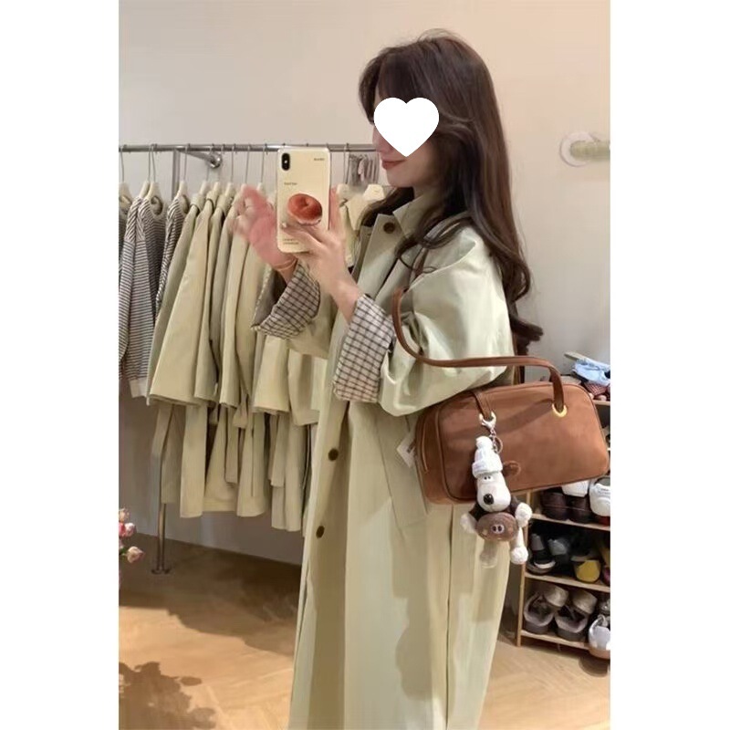2025春秋季新风衣外套女款小个子早秋休闲韩系赫本风高级感中长款|undefined