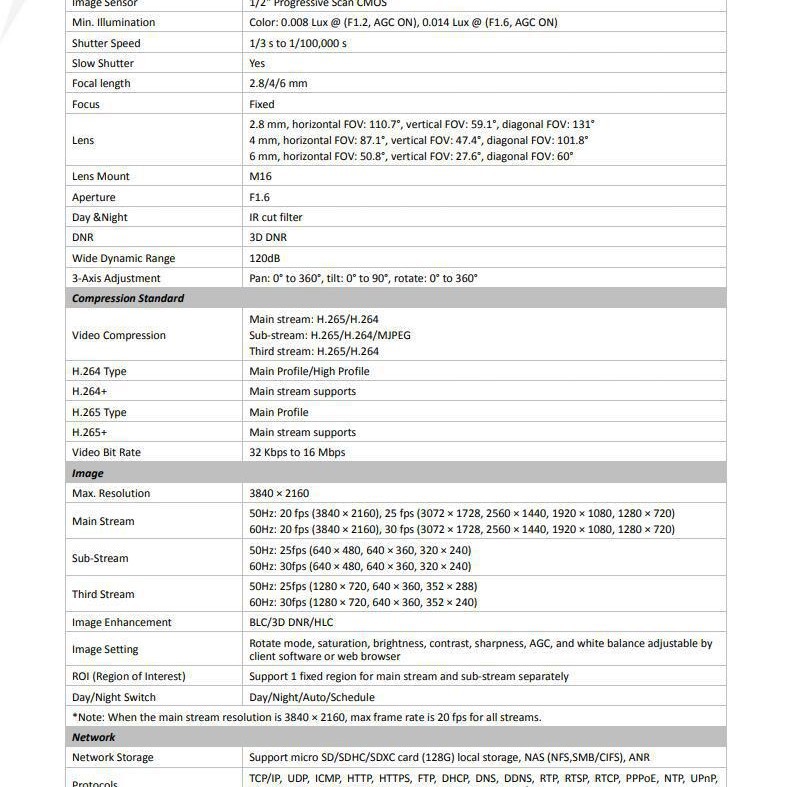 Haikang transfronterizo para la versión en inglés de 8 millones de cámaras de vigilancia de red POE DS - 2CD2T85G1 - I8