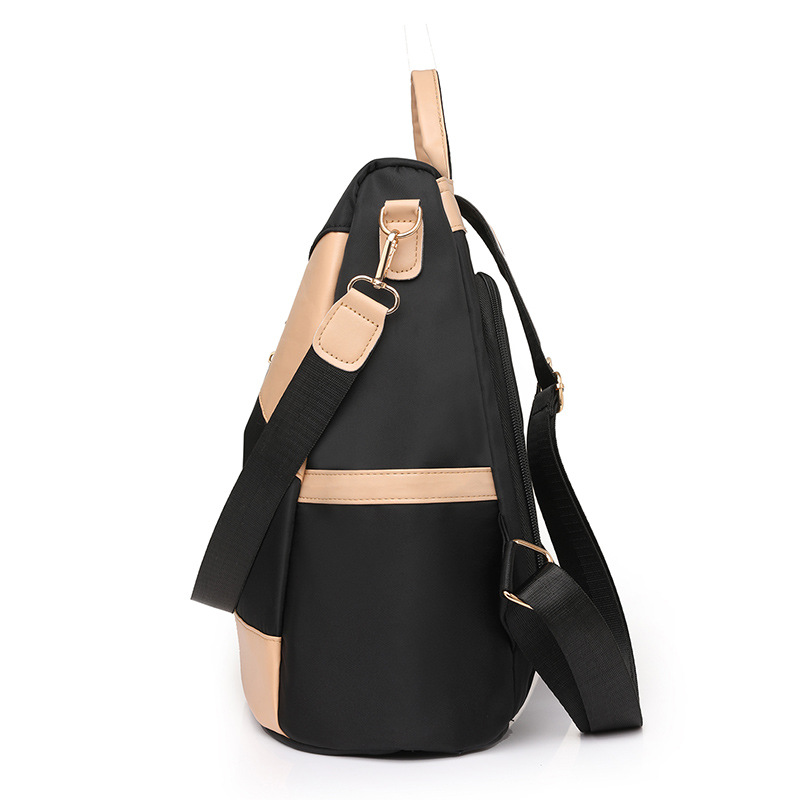 2024 nueva moda moda contraste color damas mochila antirrobo simple y versátil mochila de viaje al aire libre al por mayor
