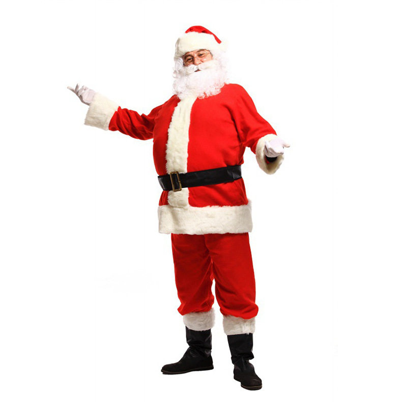 Costume da babbo natale per uomo in velluto per le feste_voghion.com