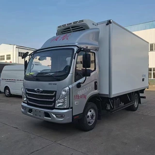 国六福田领航4.2米冷链车 长途生鲜海产品流动冷藏车