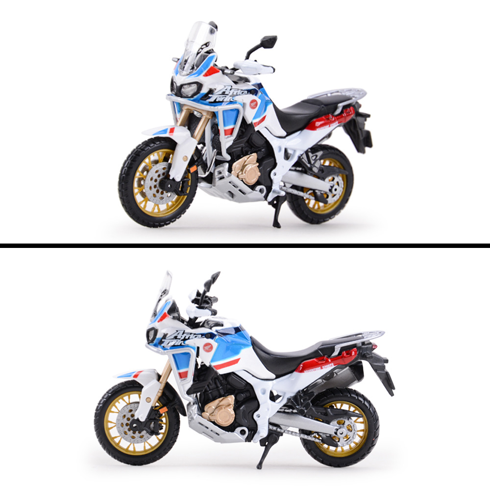 Bimeigao 1:18 Honda África Twin du Kadi V4 latte simulación aleación modelo de motocicleta
