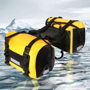 E5G Fully Waterproof Motorcycle Side Bag Saddle Bag Outdoor Motorcycle Travel Sichuan-Xizang Cycling Explosion-Proof Rain Scooter Side Bag Large