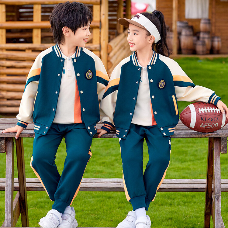 小學生校服春秋裝兒童班服秋冬季幼兒園園服棒球運動英倫風三件套