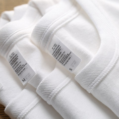260g三本針新疆純綿プレシュリンク加工黒白Tシャツメンズ起毛通気性半袖レディース純綿厚手
