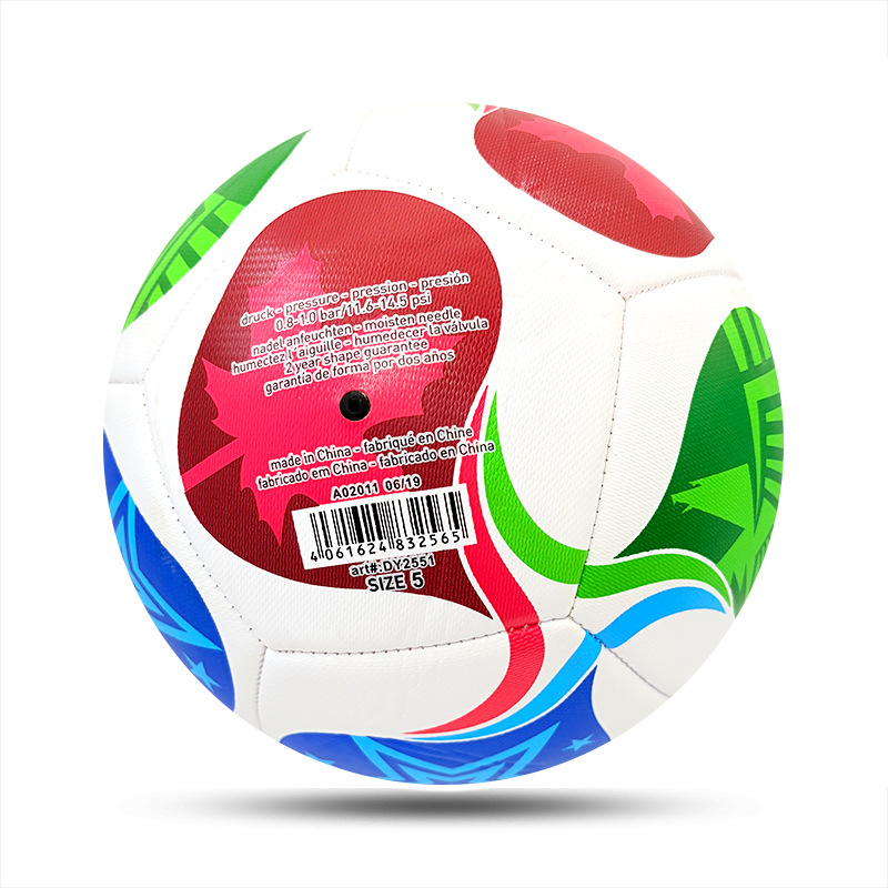 Copa del mundo 5 # 4 fútbol máquina de PVC coser Copa de Europa Copa América Liga de Campeones pegado pu fútbol al por mayor