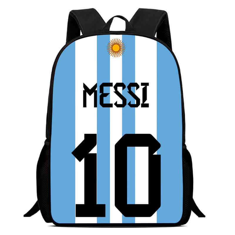 Amazon crossover nueva mochila con estampado periférico de futbolista mochila escolar para estudiantes mochila para niños