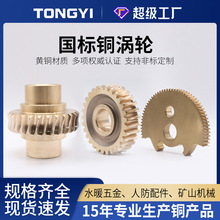 厂家加工铜蜗轮非标定制蜗轮蜗杆耐磨高精密数控车床涡轮数模配件