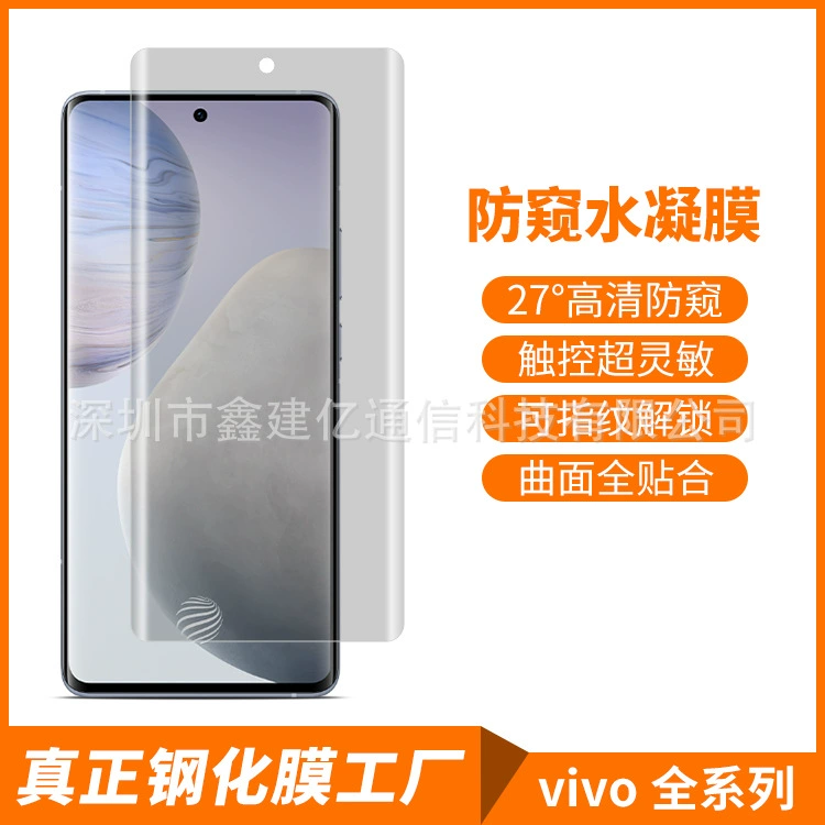 Вход/порт: защитная антишпионная плёнка, подходит для vivo X60 Pro, iqoo 10 Pro гидравлическая плёнка, плёнка для решения с распознаванием отпечатка X50 Pro