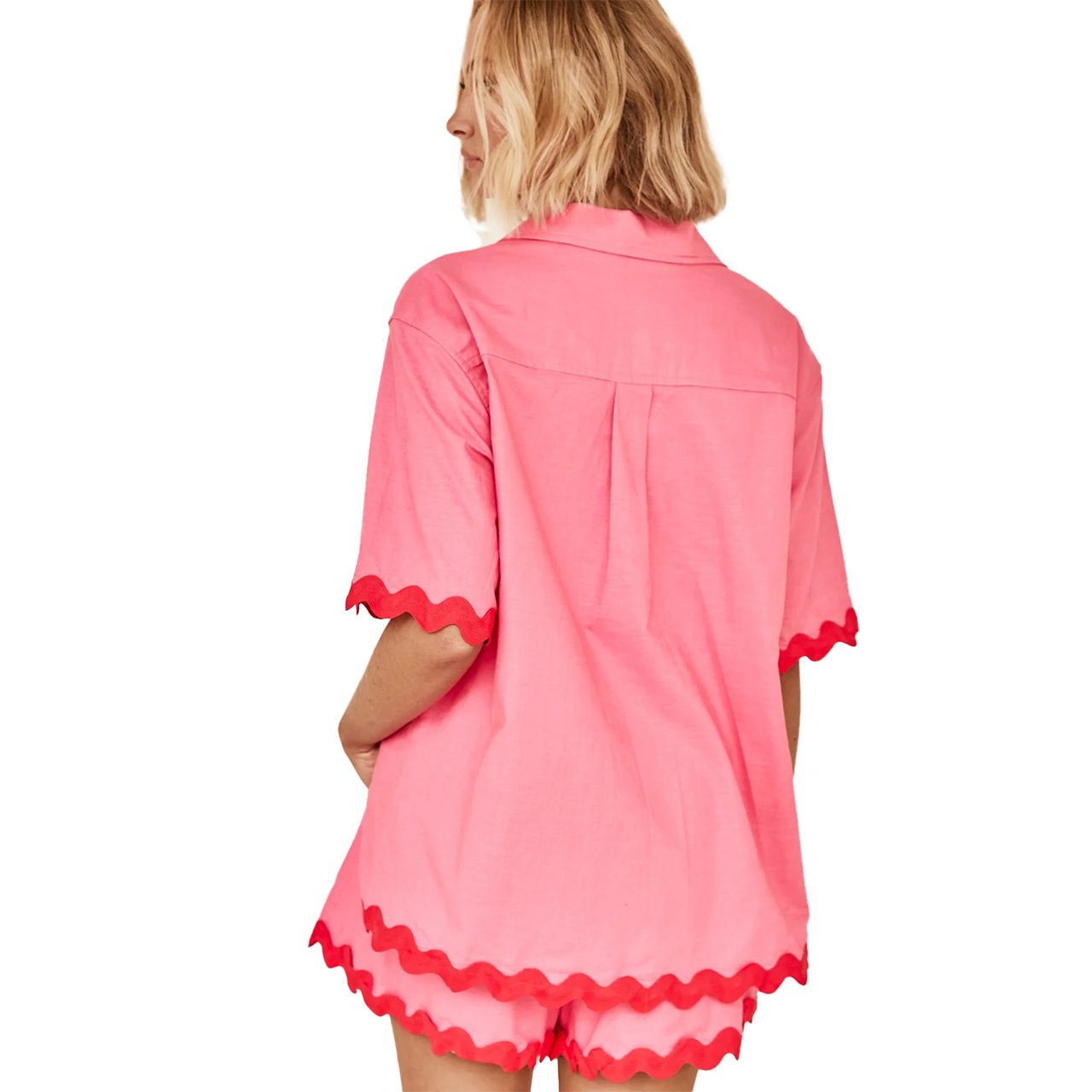 364g Weight Short Sleeve Sleeve Length Spandex, Polyester Fabric Type Shorts Co-ord Set Sets Type 2 Pieces Set Quantity Daily Occasion Turndown Neckline Regular Fit Fit Type Solid Color Pattern Summer, Spring Season Women's Gender Button Design Casual, Simple Style Style Daily Women's Casual Simple Style Solid Color Spandex Polyester Button Shorts Co-ord Set Shorts Sets 34