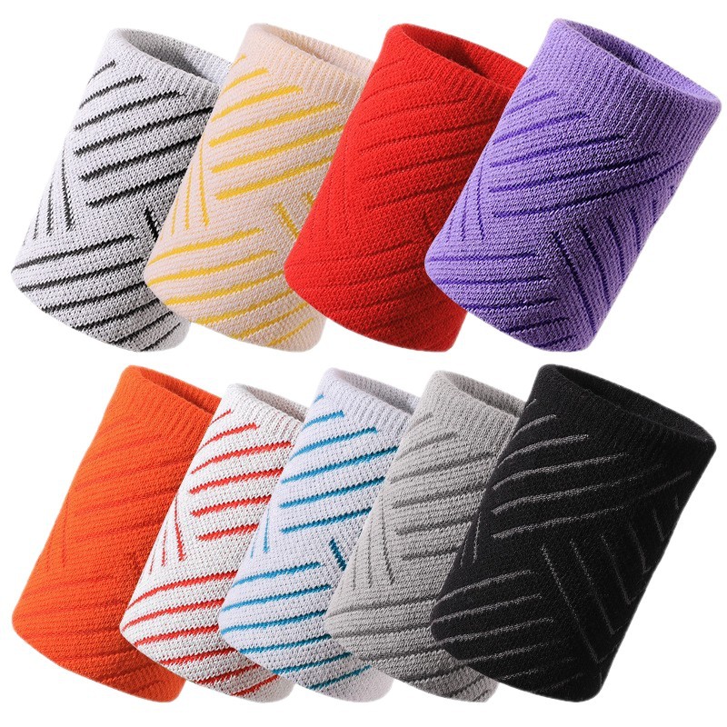 Muñequera Deportiva Antiesguince de Algodón Peinado, Absorbente de Sudor para Bádminton y Fitness
