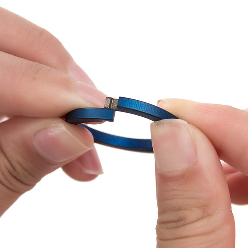 Wholesale titanium alloy quick release keychain pendant creative personalized car chain DIY material accessories key ring ring hanging