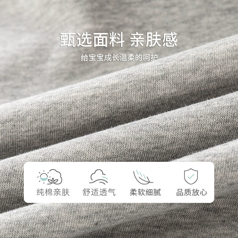 Children's set, sweatshirt, removable fashionable summer clothing, Korean style