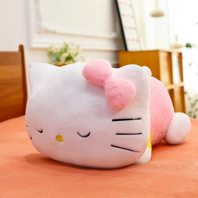 Classic Hello Kitty Plush — Oyuncaq yastıqlar - lying-style-kt-cat-pillow-pink-30cm