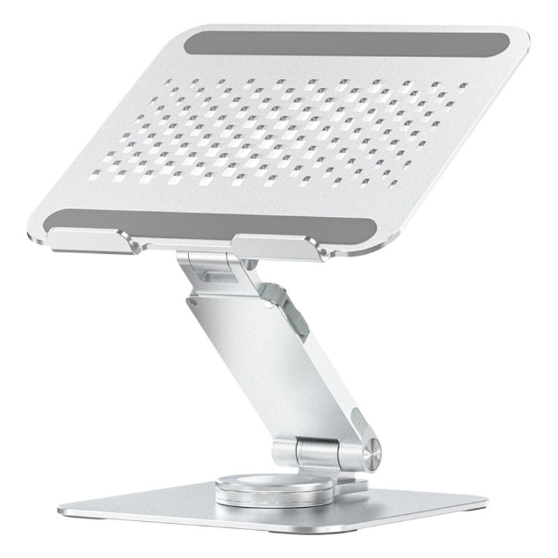 Saize portátil de aleación de aluminio de 360 ° giratorio de pie altura creciente marco plegable MIC base de refrigeración