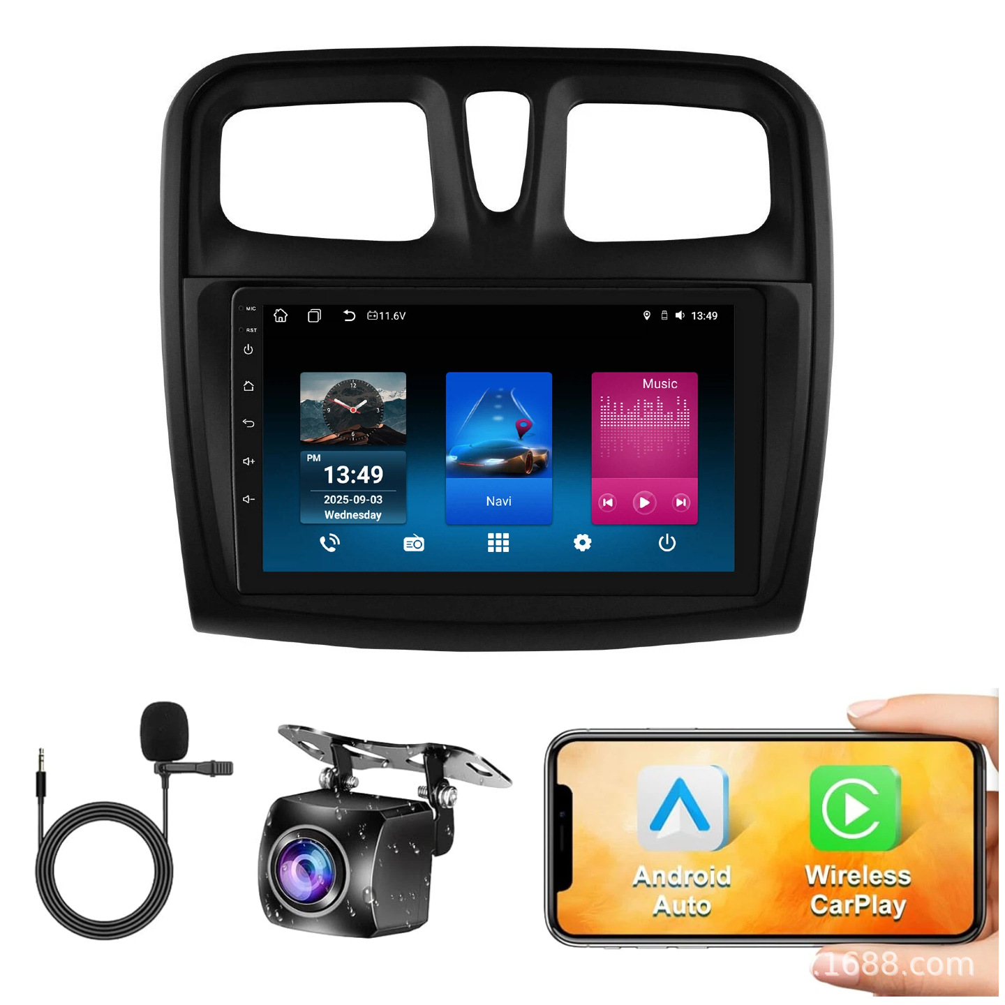 Suitable for Renault Renault Logan 2012-2019 Android Large Screen Central Control Navigation Bluetooth Carplay