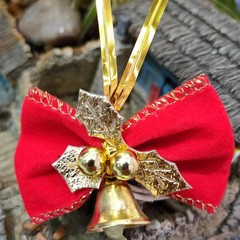 赤いベルベットカットオーバーライドクリスマスリボンベルペンダントショッピングモールスーパーマーケット越境電子商取引ホリデーギフト