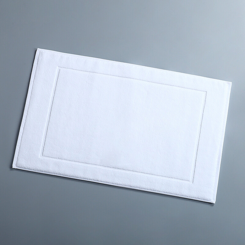 Pure Cotton 32 thick flat woven frame floor towel Hotel Hotel B & B bathroom non-slip absorbent floor mat wholesale