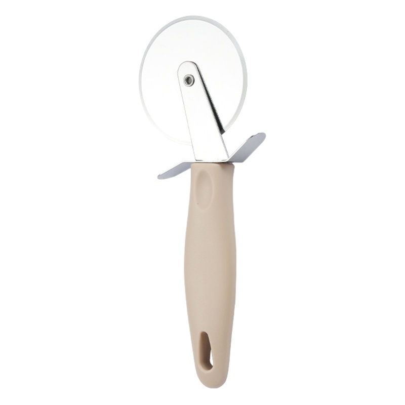 Stainless Steel Pizza Cutter Roller Oscillator Plastic Handle Double Wheel Lace Pizza Cutter Kitchen Baking Gadget