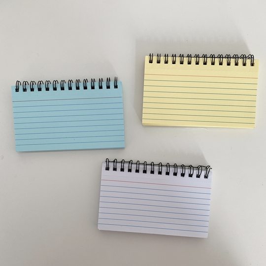 Simple Thickened Tearable Multifunctional Coil Book Candy-colored Horizontal Line Student Portable Notebook Message index card