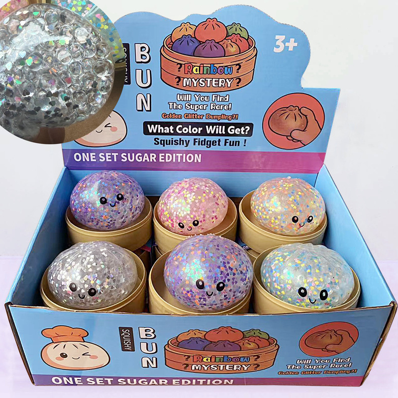 New Style Heart-Shaped Glitter Dumpling Squishy Toy with Steamer Cartoon Bun Stress Relief Toy, Available in Multiple Colors, Wholesale in Stock New Style Heart-Shaped Glitter Dumpling Squishy Toy with Steamer Cartoon Bun Stress Relief Toy, Available in Multiple Colors, Wholesale in Stock