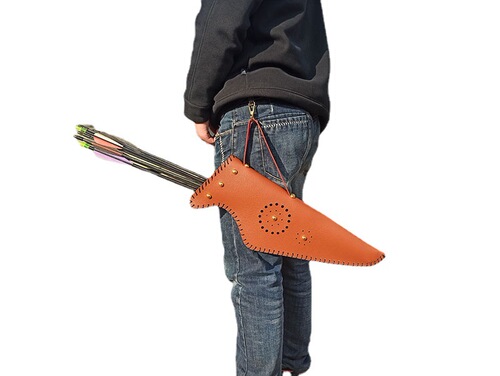 Bow and arrow quiver, bow bag, antique quiver, bow bag, outdoor shooting sports traditional bag, beautiful hunting traditional bow and arrow bag