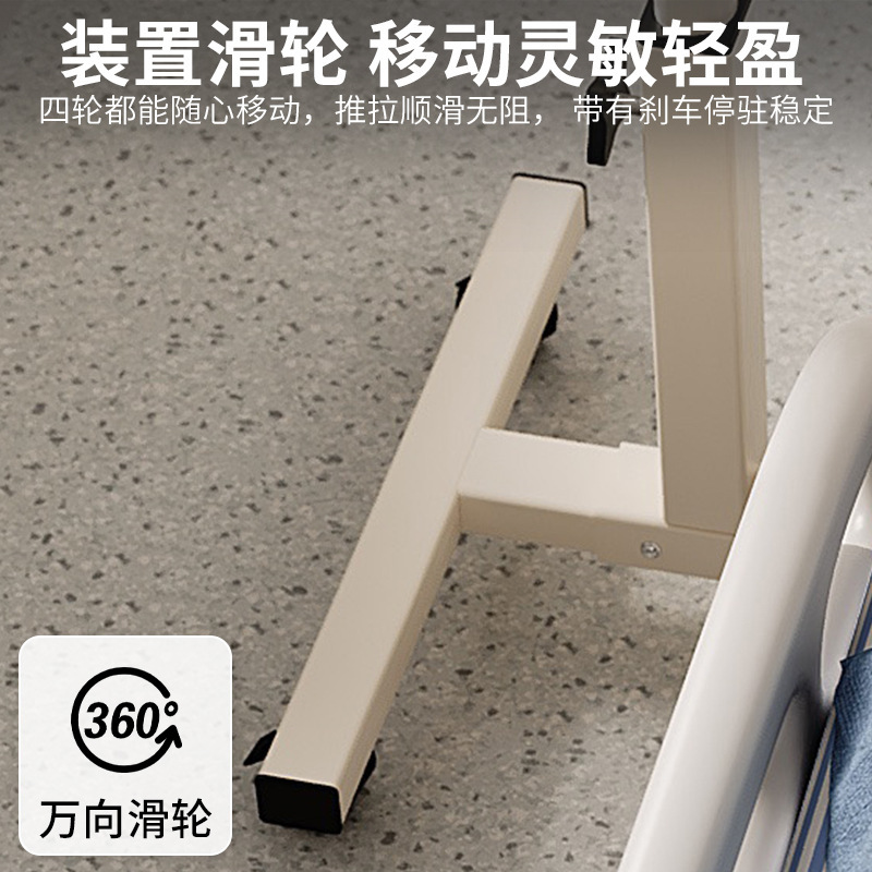 Mesa de acompañamiento móvil plegable para enfermería de ancianos, mesa de comedor para pacientes embarazados, mesa elevable al lado de la cama