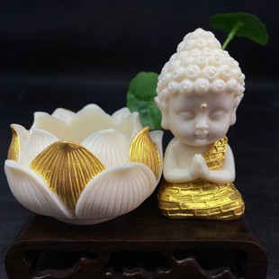 Small Buddha car decoration 2023 new high-grade Lotus car center console decoration car accessories wholesale