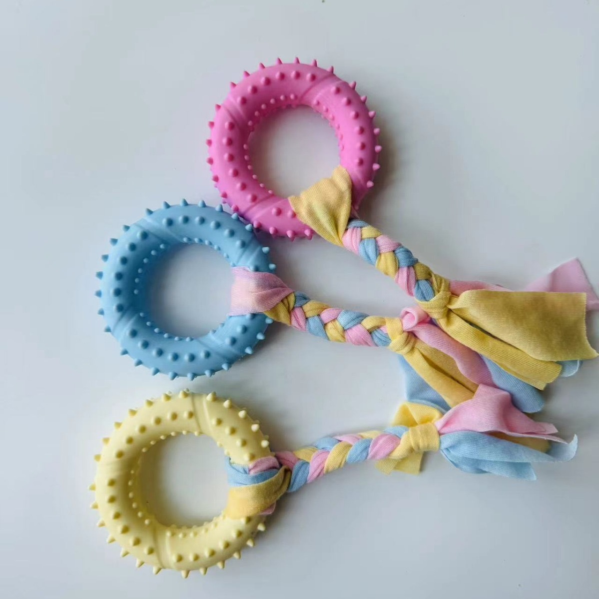 Juguetes de voz de perro resistentes a la mordida de oro corky dientes limpiadores de dientes molares entrenamiento para perros pequeños juguetes para mascotas al por mayor