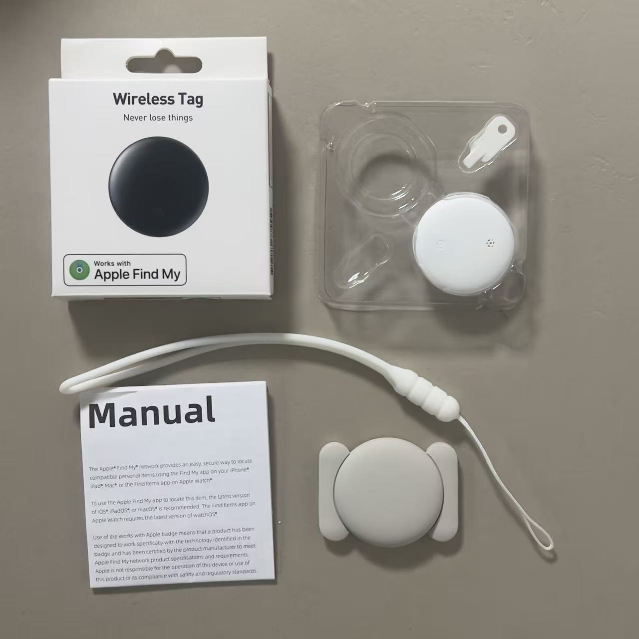 Resistente al agua y a prueba de pérdidas para Find My Finder Localizador de manzanas Localizador de etiqueta de aire remoto