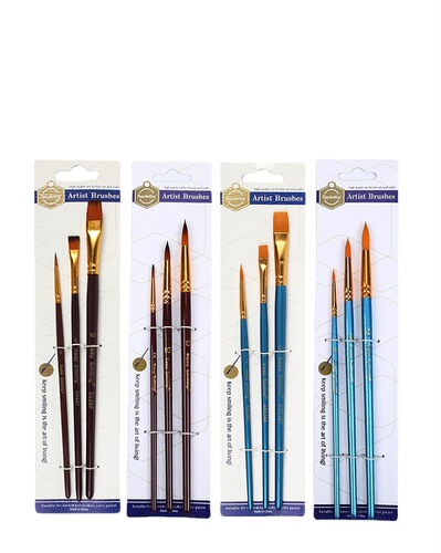 3 nylon brushes, acrylic paint pens, studio watercolor gouache brushes, art special hook line pens wholesale